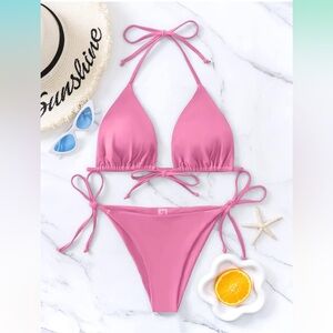 Women's Bikini Set Triangle String Two Piece Swimsuit Bathing Suit